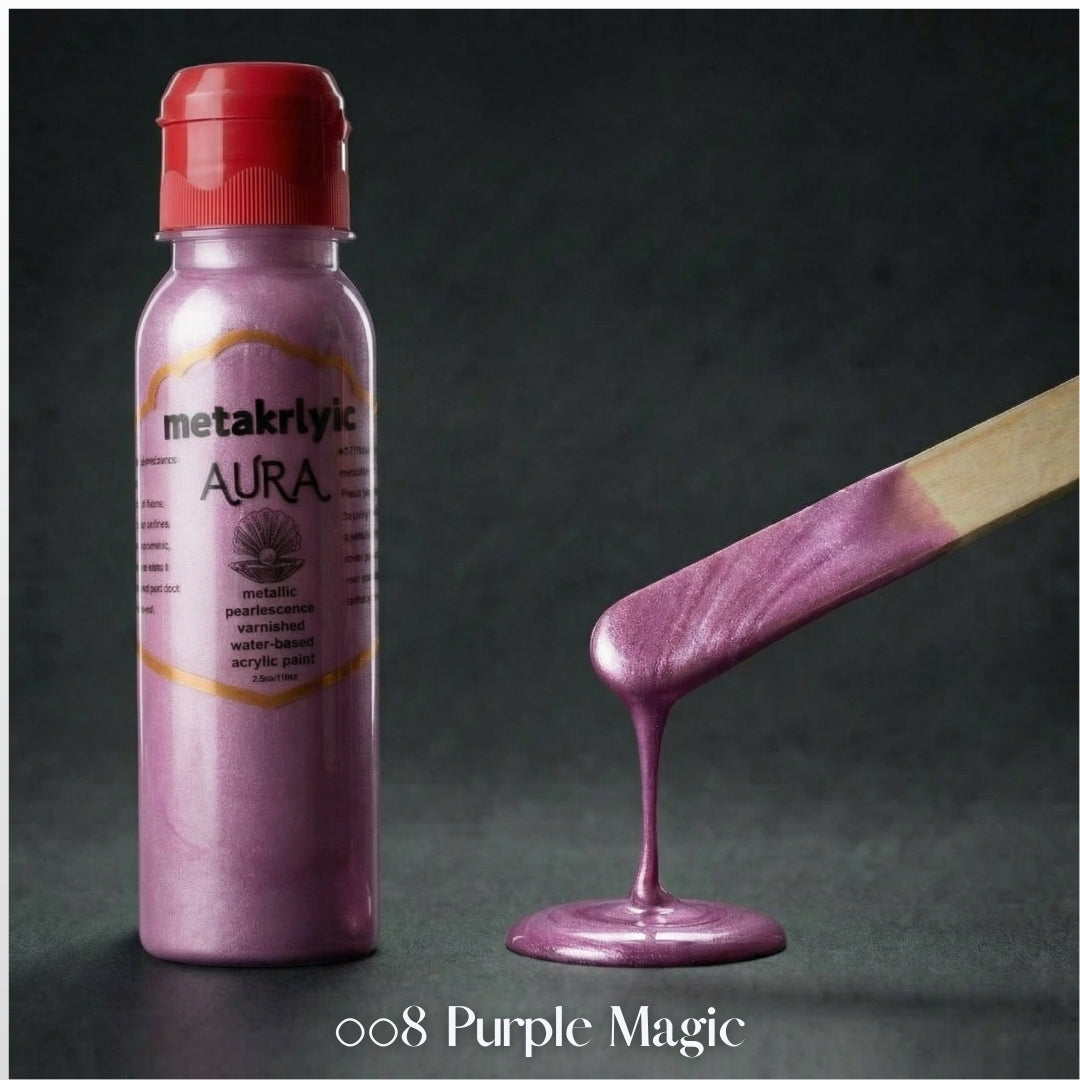 METAKRLYIC AURA – Soft Body Metallic Acrylic Paints 100ml