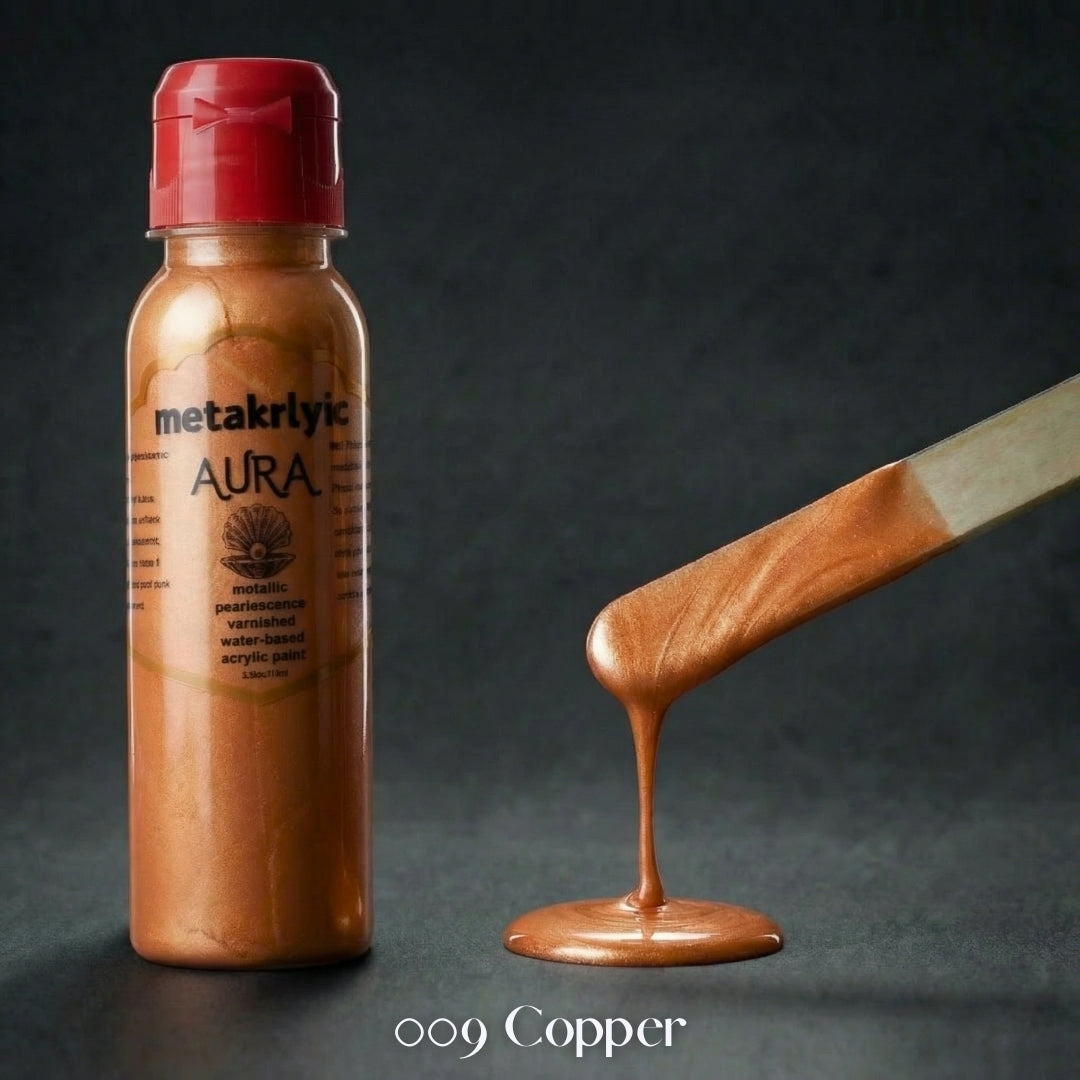 METAKRLYIC AURA – Soft Body Metallic Acrylic Paints 100ml
