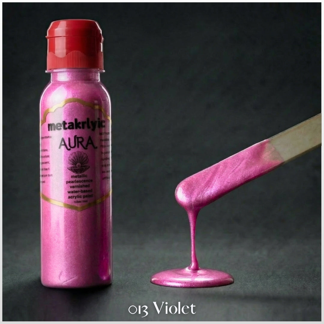 METAKRLYIC AURA – Soft Body Metallic Acrylic Paints 100ml